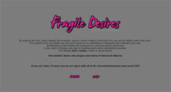 Desktop Screenshot of fragiledesires.com