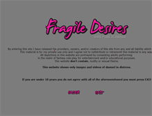 Tablet Screenshot of fragiledesires.com